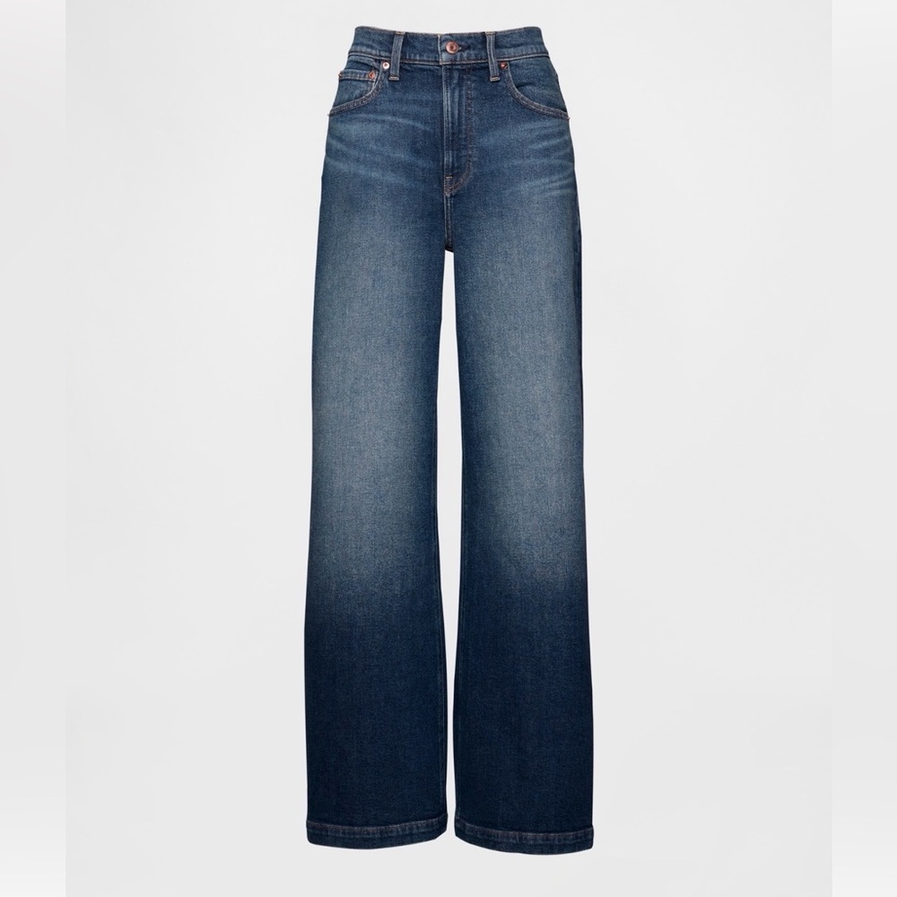 GAP high rise stride wide leg jeans 31